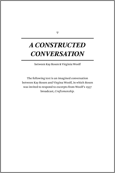 Constructed Conversation